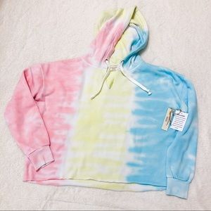 NWT Vici Colorblock Tie Dye Hoodie